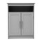 Merrick Lane Vigo Bathroom Storage Cabinet with Adjustable Cabinet Shelf, Upper Open Shelf, and Magnetic Closure Doors